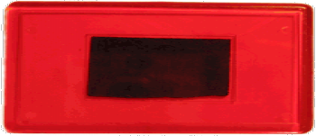 Заготовка Акриловые магниты Прямоугольные 86*60 мм красные