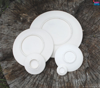 Заготовки керамических тарелок (бельё) 15 см