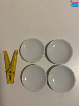 Заготовка керамического магнита круглая тарелочка 5 см
